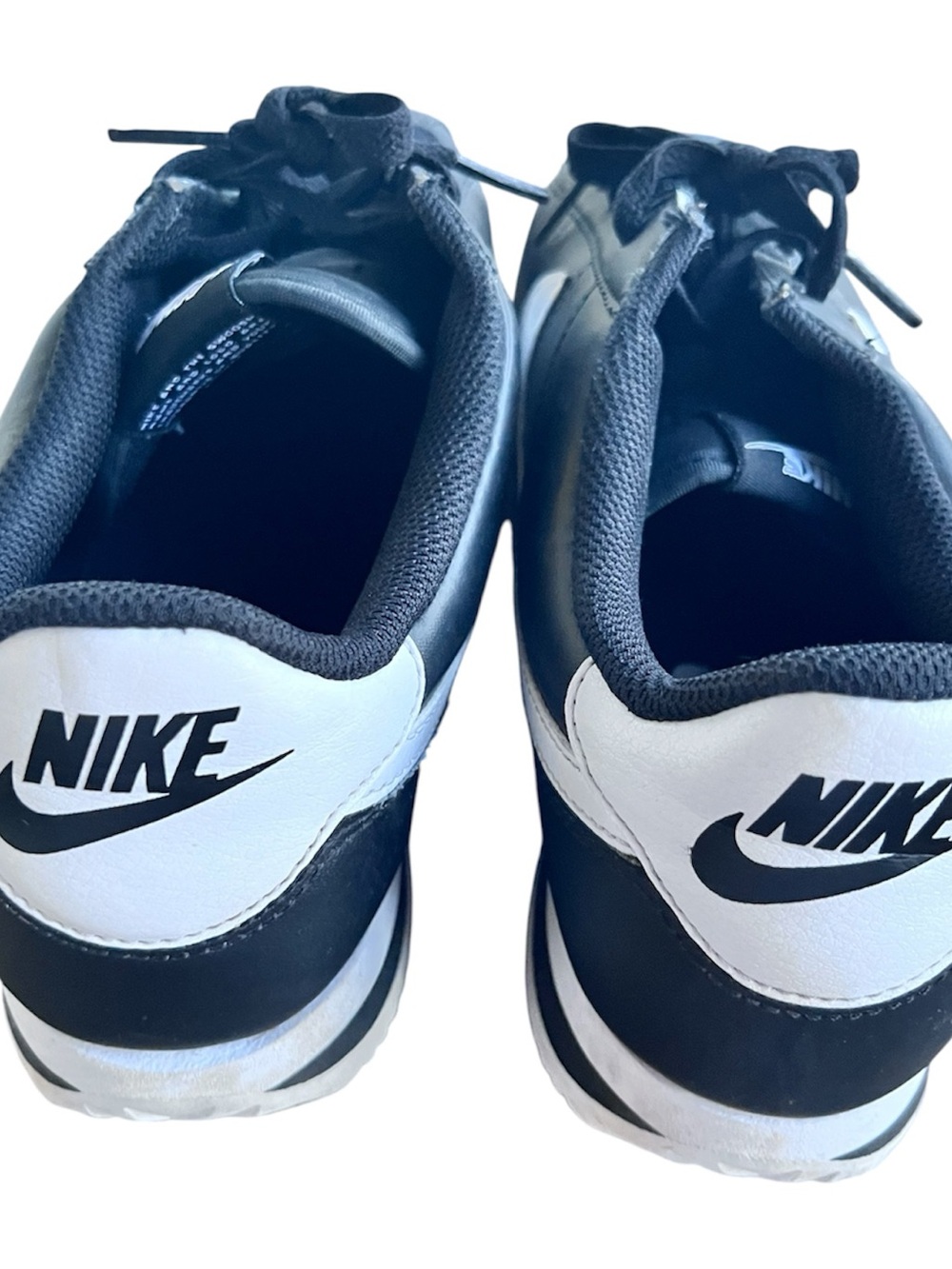 Nike Cortez Black White Sneakers Men’s Size 8 Good Condition - Picture 4 of 4